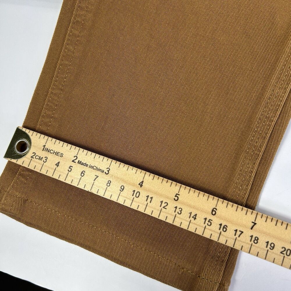 Carhartt Womens Rugged Flex Work Pants 8 Tall Brown Relaxed Fit Double Front - Picture 5 of 10